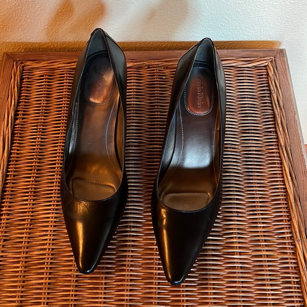 Calvin Klein “Dolly” Kitten Heel Pumps - Size  8 Lightly worn